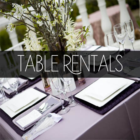 wedding table rentals